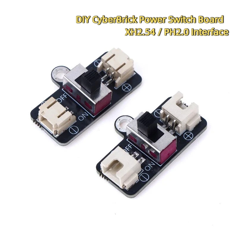 

【For Bambulab CyberBrick Single-Item Power Switch Module 2Pin XH2.54 PH2.0 Connecto 3D Printed Model Componet】