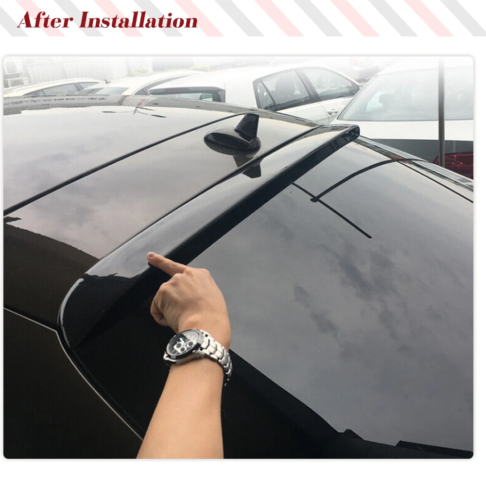 Car Rear Roof Spoiler Window Lip Wing for Mercedes-Benz GLE350 450 Sport GLE43 GLE63 AMG S 4Door 2015 - 2017 Carbon Fiber /FRP