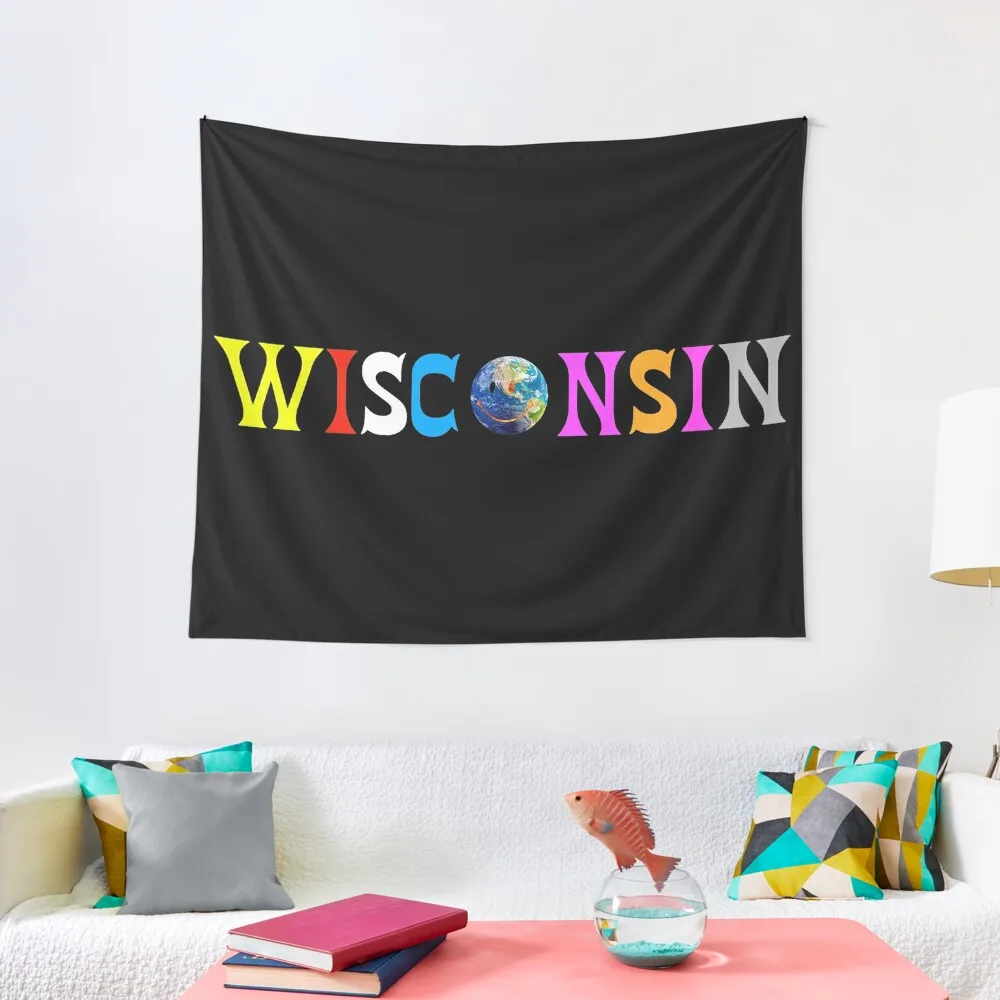 Wisconsin Astroworld Tapestry Cute Room Decor Home Decorations Cute Decor Tapestry