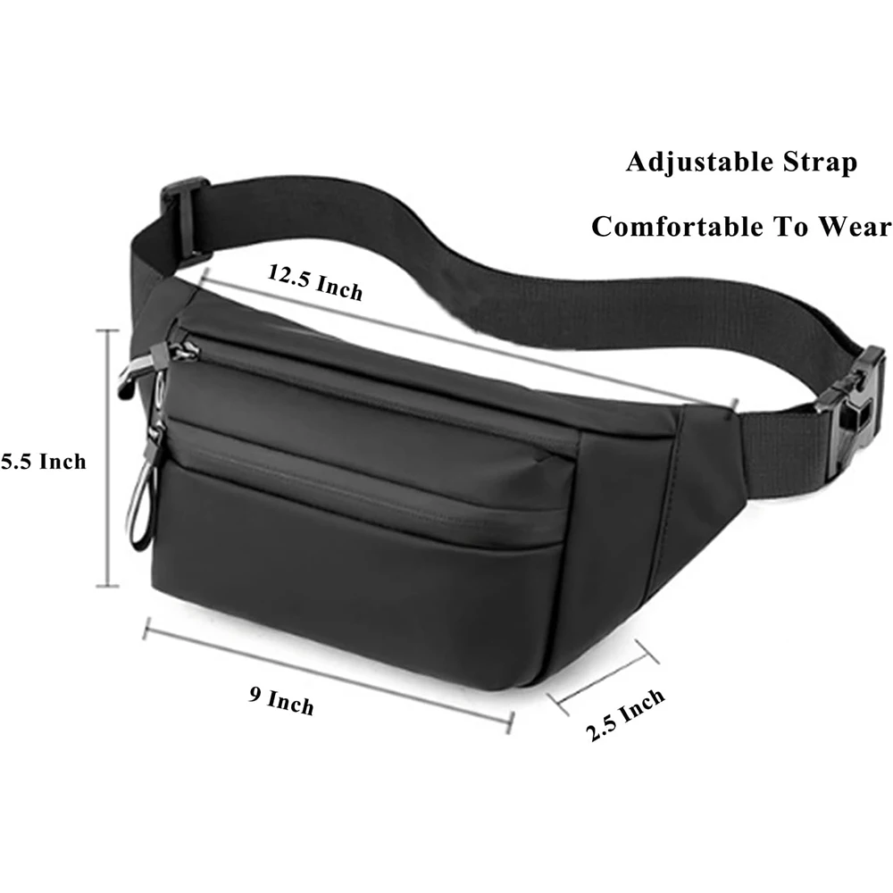 Fanny Packs for Women Men Fashion Waist Pack Crossbody Bags Belt Bag with Adjustable Strap for Running Hiking Travel