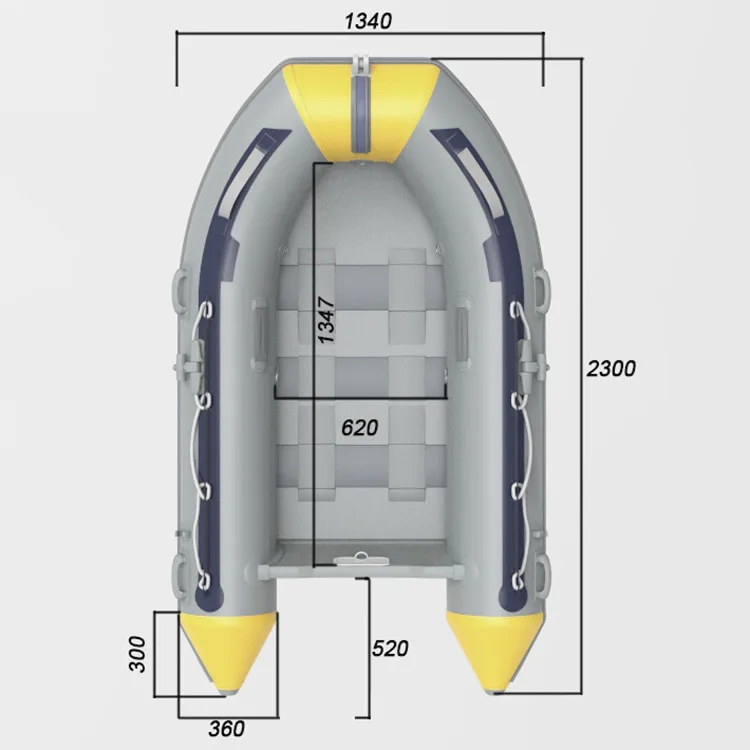 PVC folding inflatable fishing boat