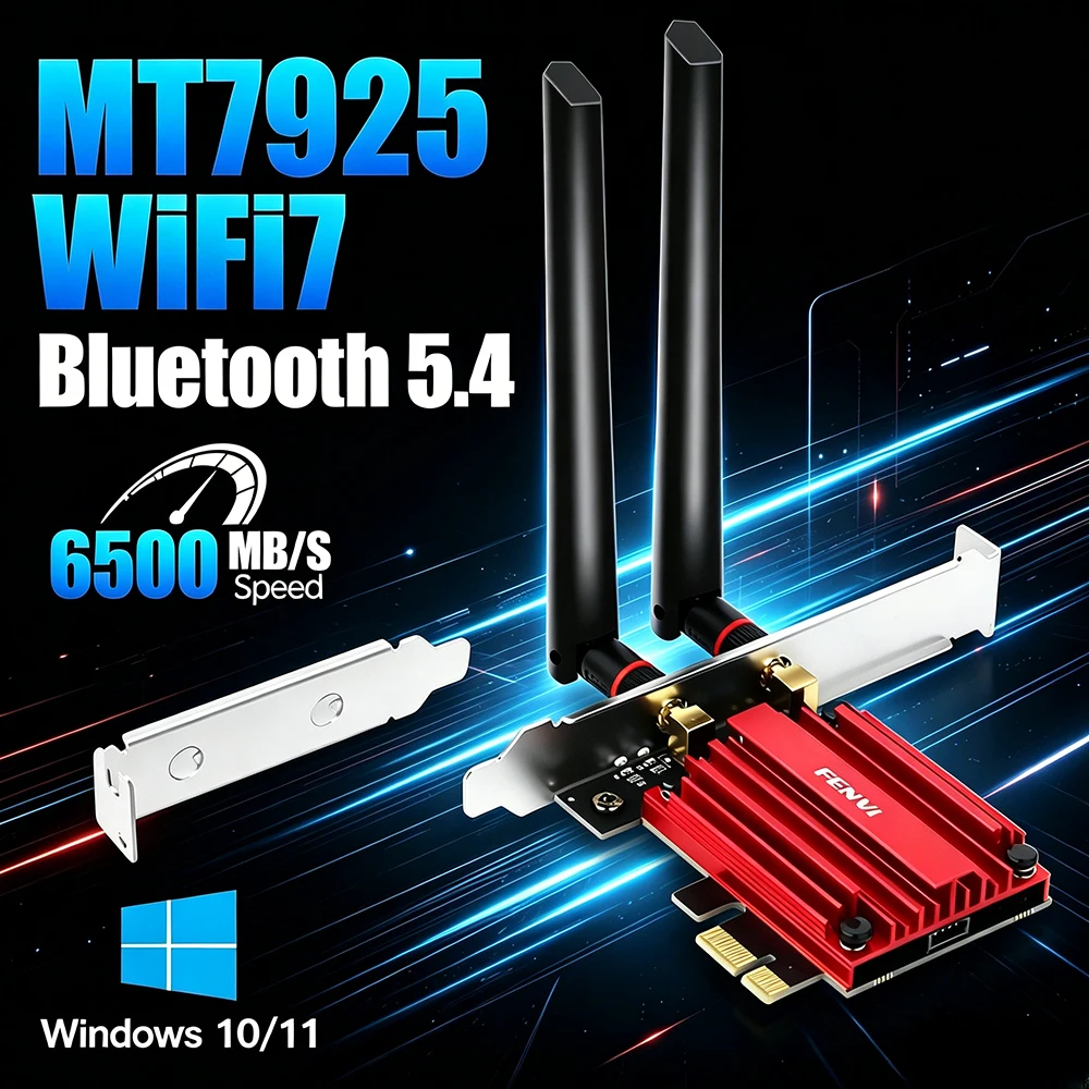 wifi-7-mt7925-bt54-pcie-wifiアダプター-ワイヤレスwifi-7アダプター-80211be-イーサネットネットワークカード-デスクトップpc用-win10-11対応