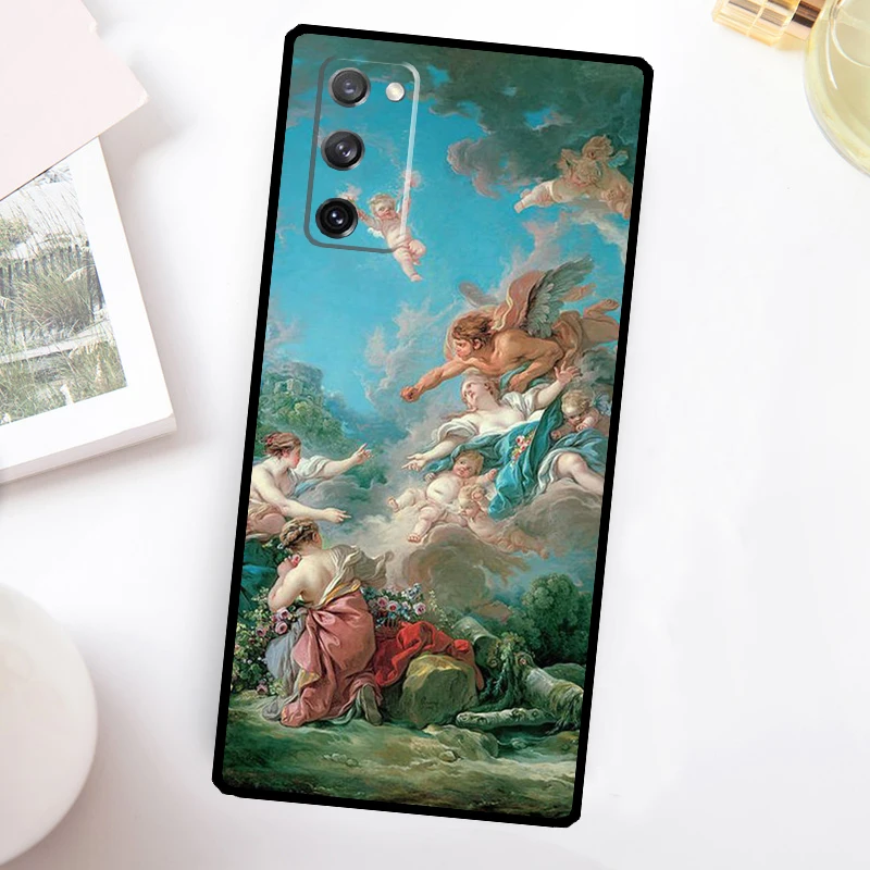 Renaissance art Painting Case For Samsung Galaxy S24 Ultra S21 S22 S23 Plus S20 FE S8 S9 S10 Note 10 20 Ultra Cover