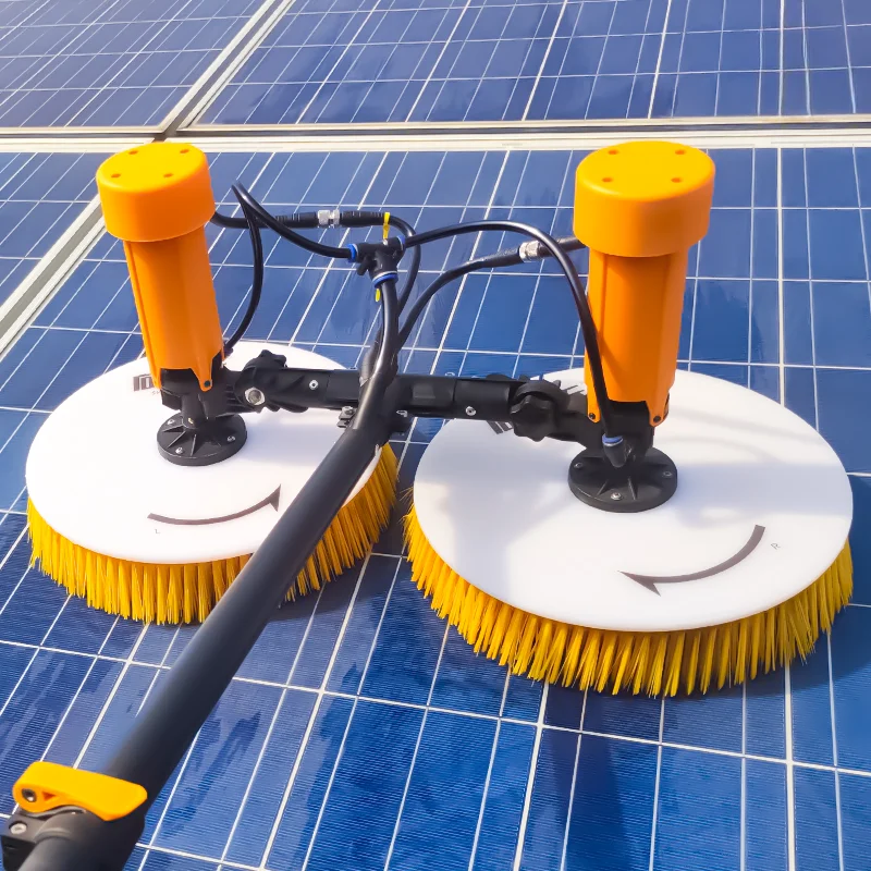 Solar photovoltaic panel cleaning machine, photovoltaic module, electric water spray cleaning tool, roof cleaning equipment