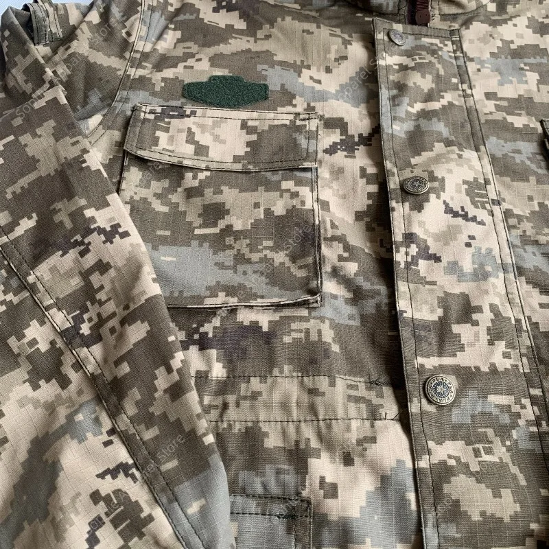 Men's Tactical Military Uniform Set Autumn Spring Digital Camo Combat Suit MM14 Camo Ukrainian camouflage Jacket Pants