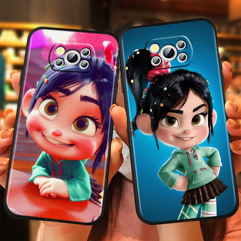 Anime Movie Wreck-It Ralph For Xiaomi Mi Poco F5 F4 F3 F2 X5 X4 X3 M6 M5 M5S M4 M3 C40 Pro GT NFC 5G Black Soft Phone Case