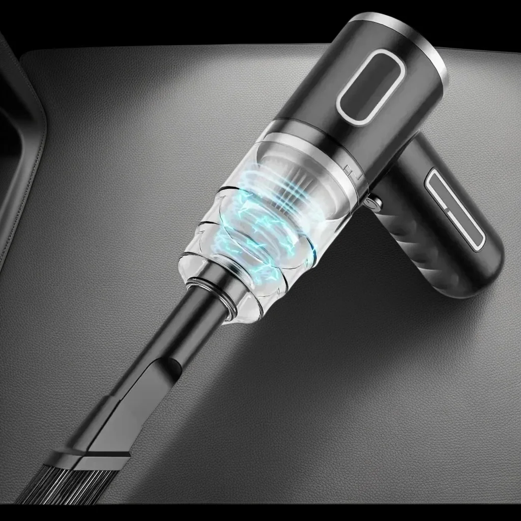 1PC Car Mounted Vacuum Cleaner – Wireless Portable High Suction Dust Collector for Cars & Home (Mini Dust Blower)