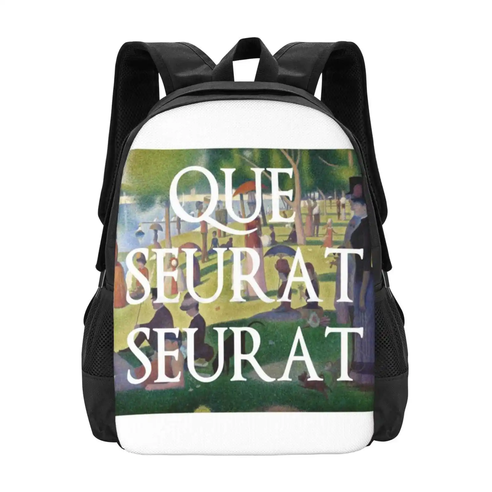 Que Seurat Seurat Hot Sale Schoolbag Backpack Fashion Bags Georges Pierre Seurat George Pierre Post Impressionism Post