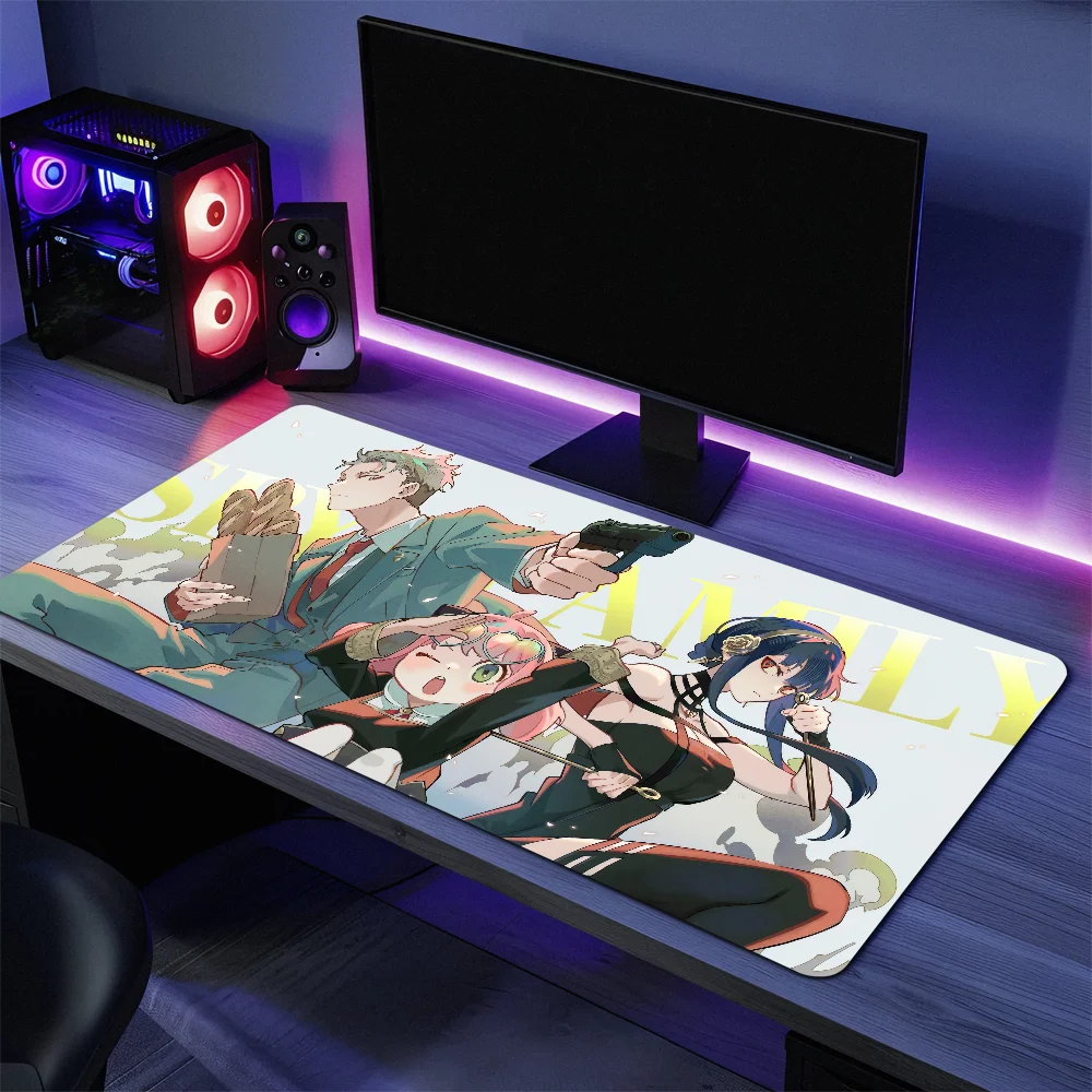 Cute S-SPY FAMILY Anime A-Anya Forge Mouse Pad Desk Mat Large Non-slip Anti-fray Keyboard Ergonomic Office Rubber PC Home Custom