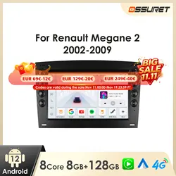 7 Inch Android Auto Multimedia Speler Voor Renault Megane 2 2002 - 2009 Autoradio Speler Stereo Carplay 2din Autoradio Head Unit