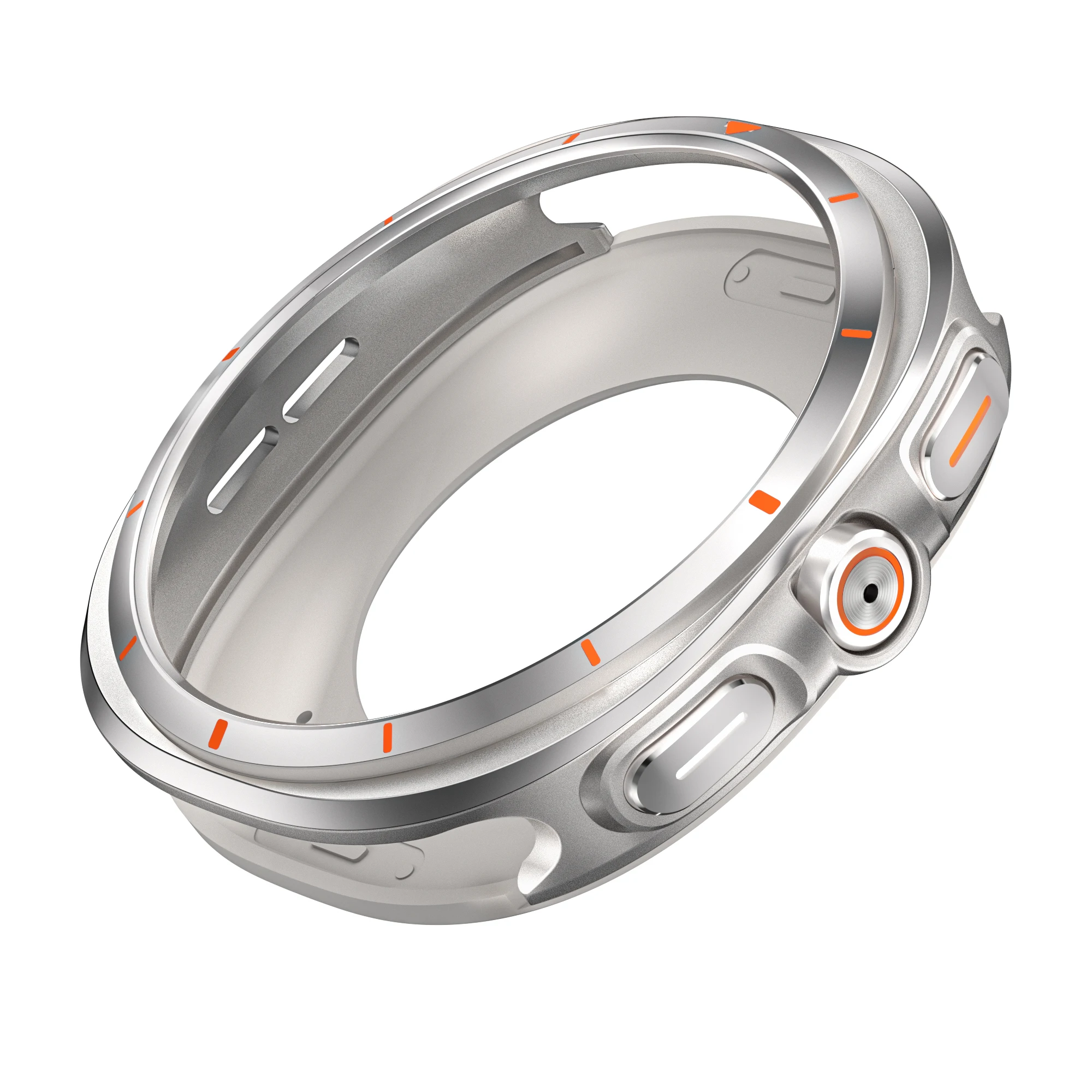 Robustes Gehäuse, kompatibel mit Samsung Galaxy Watch 8 40 mm 44 mm, mit rückseitiger Abdeckung, Metallstoßstange, ultradünne, stoßfeste Schutzhülle – Detail 11