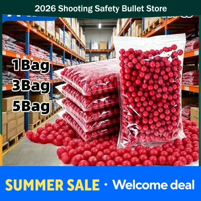 

2026 For Large Capacity 500Pcs/Bag 7mm Red Soft Balls Daily Outdoor Game Essential Parts 1Bag/2Bag/3Bag/5Bag/10Bag