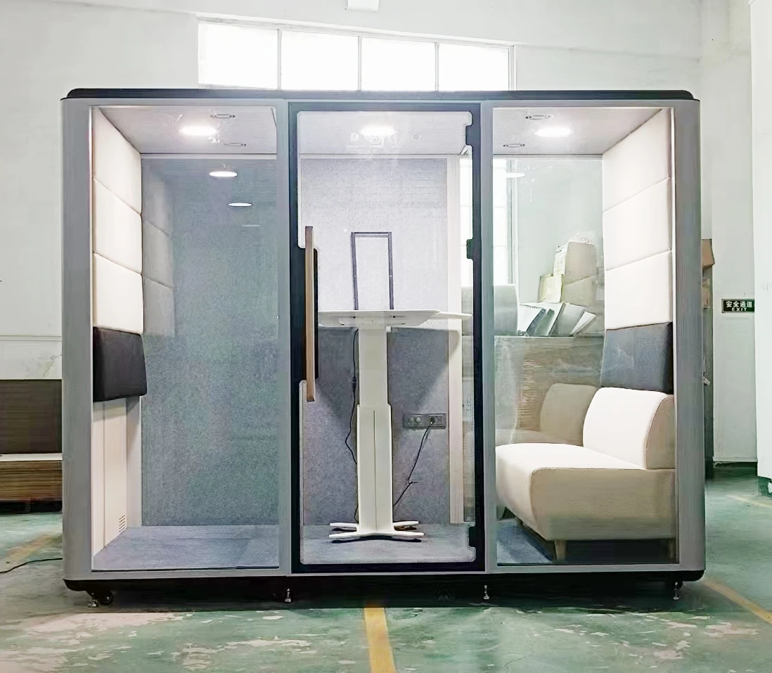 Hooqu الحديثة متعددة الاستخدامات المنزل/المكتب/صالة الألعاب الرياضية استوديو المحمول عازلة للصوت كابينة الهاتف غرفة البيانو لممارسة الموسيقى النوم الصامت الصلب Fra