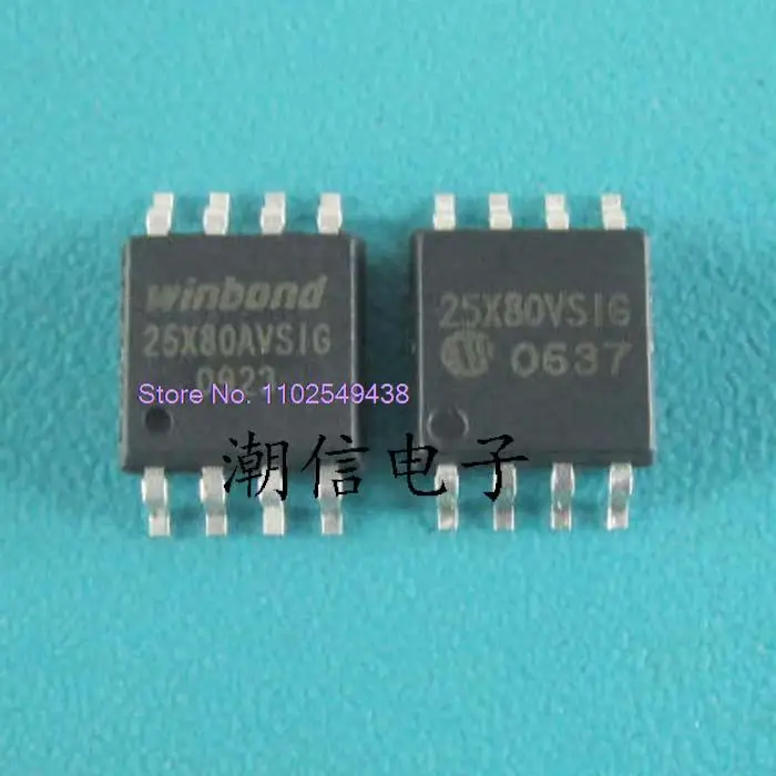 

10PCS/LOT W25X80AVSIG 25X80VSIG in stock