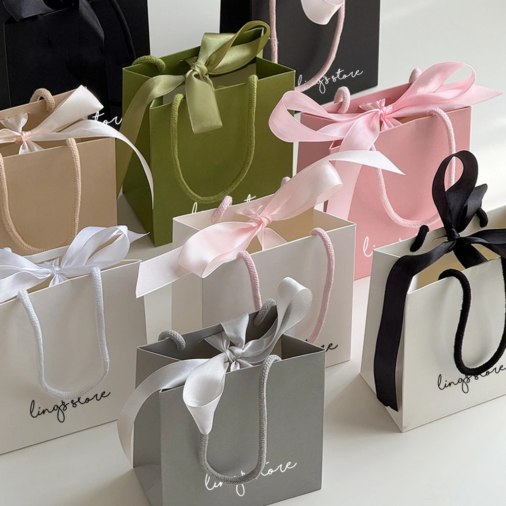 50 Stück Individualisierte Logo-Schmuck-Papiertüten 13,5x15,5x7,5cm Einkaufstaschen für Parfüm, Kosmetik, Duschgel, Seife, Verpackungsbeutel, Schalbeutel – Detail 3