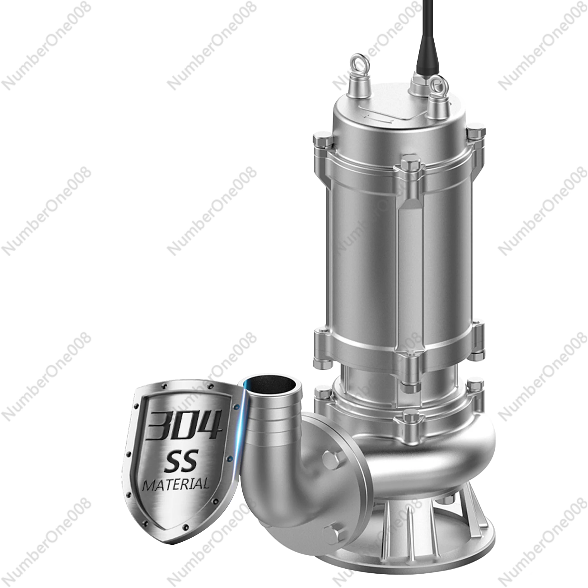 

Погружной канализационный насос с крыльчаткой из нержавеющей стали SS304 для промышленной очистки сточных вод
