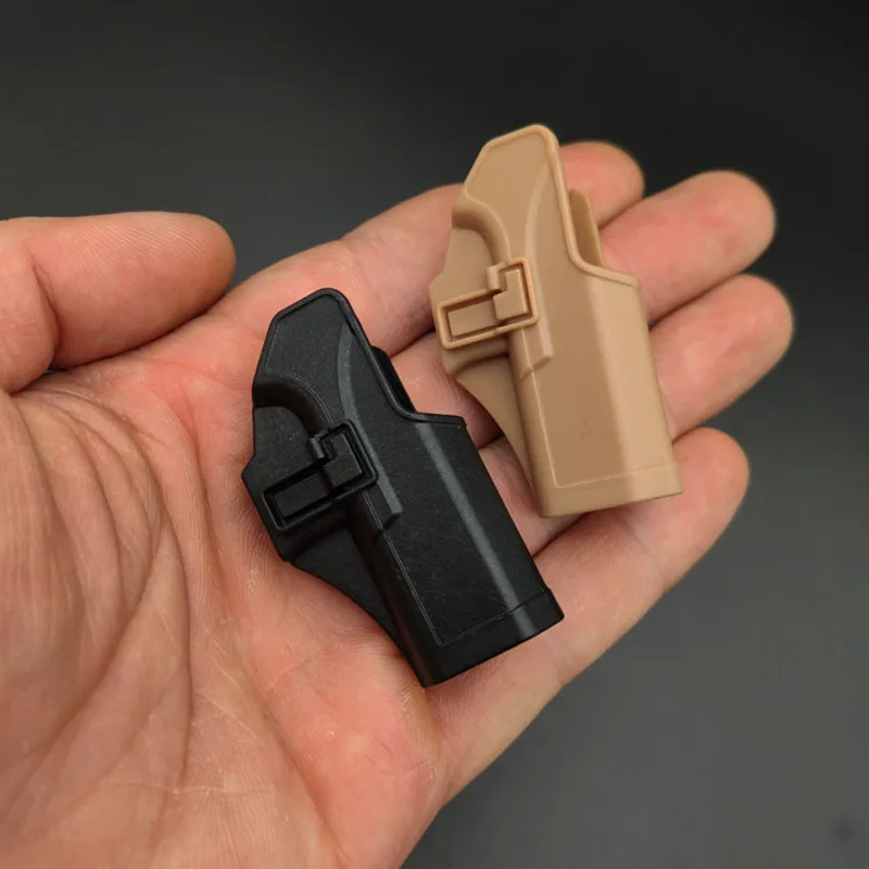 ToyTime Mini Gun Holster For 1:3 Glock G17 Keychain Plastic Leather Accessories Plastic Leather Quick Release Gun Model Holster