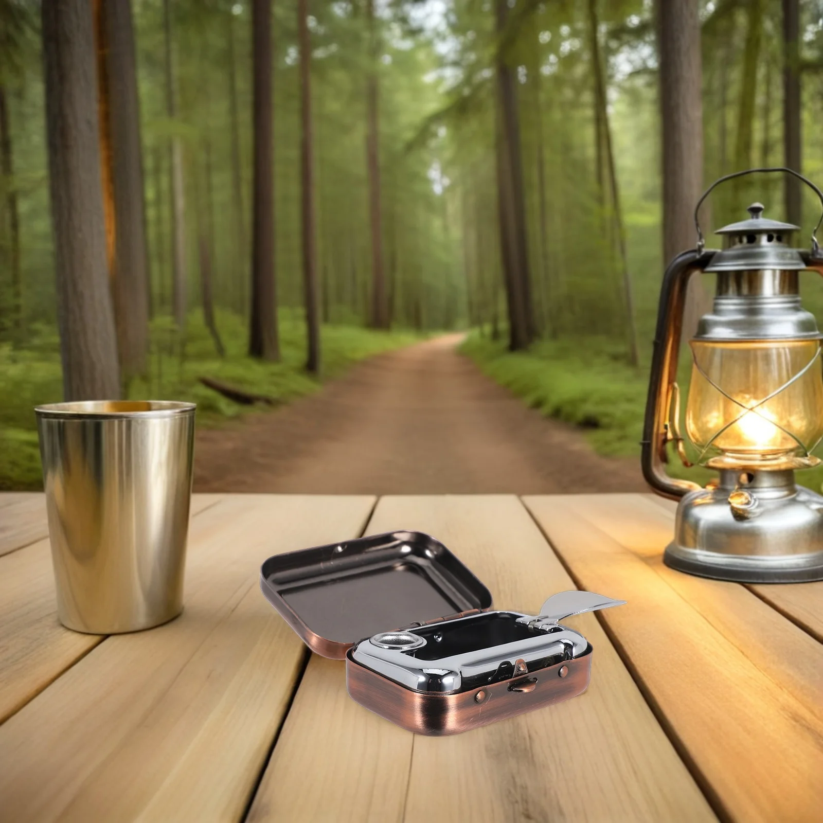 

Cigarette Snuffer Ashtray Camping with Lid for Car Accessory Decorative Portable