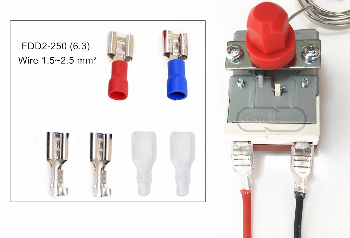Kapillarthermostat, Glühbirne, Thermometer, fest, hohe Temperatur, Sicherheitsbegrenzer, Steuerschalter, manueller Reset, TSR – für Ofenheizung – Detail 20