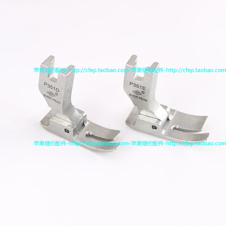 EP سبائك الصلب قطعة قدم الضغط في ماكينة الخياطة P351e في الخط قطعة قدم الضغط في ماكينة الخياطة اليسار 6 اليمين 10 أسفل العرض الإجمالي 16 قدم الضغط في ماكينة الخياطة الأوسط #5