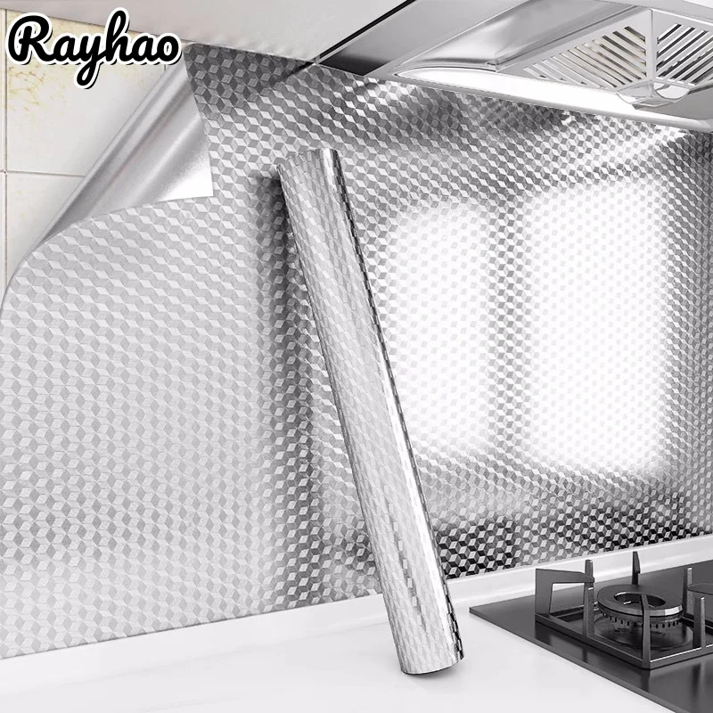 

Kitchen Drawer High Temperature Resistant Wall Stickers Anti Fouling Waterproof Aluminum Foil Bottom Self-adhesive Wallpapers