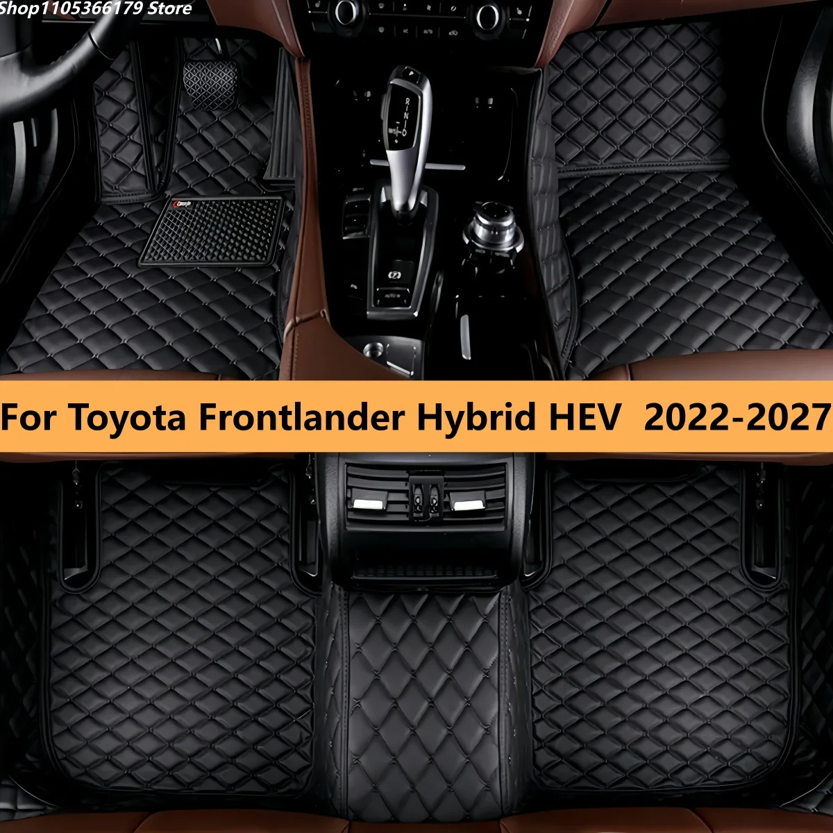 

Индивидуальные автомобильные коврики для Toyota Frontlander Hybrid HEV 2022-2027: на заказ, для переднего ряда, ковровые, напольные, защитные