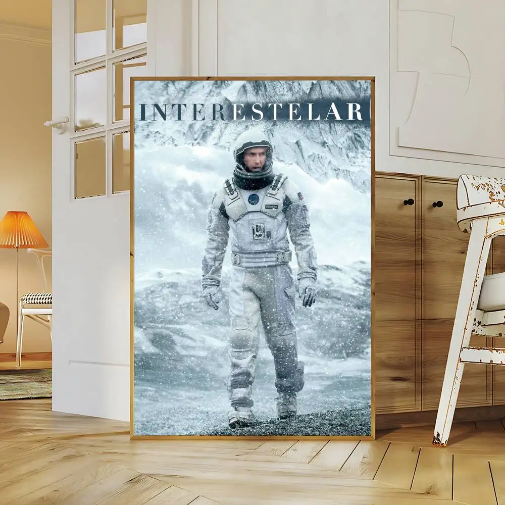 Interstellar Movie Anime Posters Sticky HD Quality Wall Art Retro Posters For Home Kawaii Room Decor
