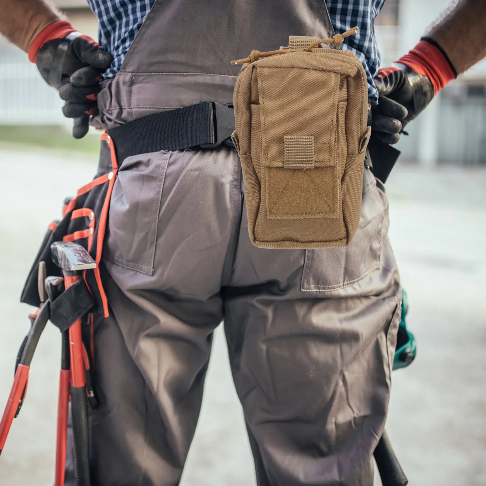 

Tactical Phone Bag Oxford Cloth Waist Belt Outdoor Sports Hanging Pouch Multi-Function Utility Storage Bag Belt Pouch