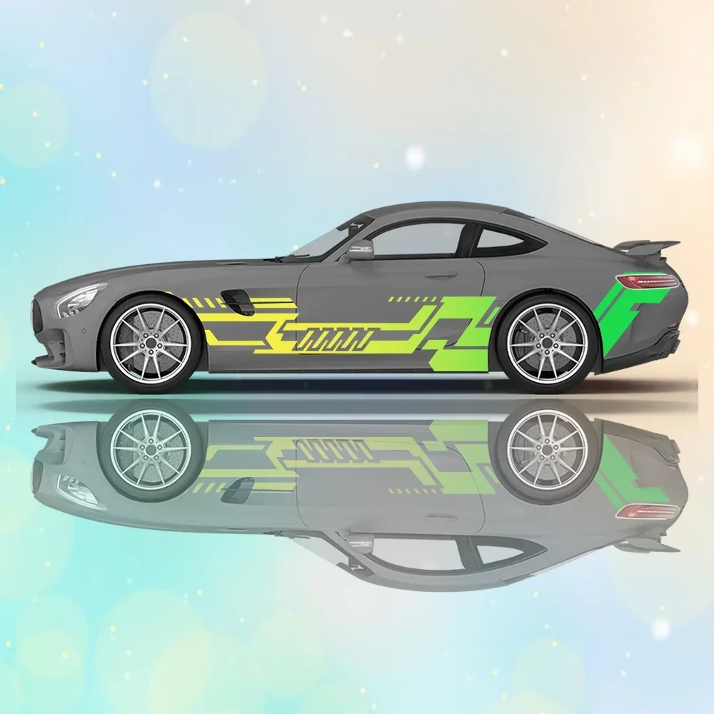 

Виниловые наклейки с дизайном линии маршрута, самоклеящаяся наклейка из ПВХ с защитой от царапин, подходит для грузовиков, внедорожников, декора, автоаксессуары