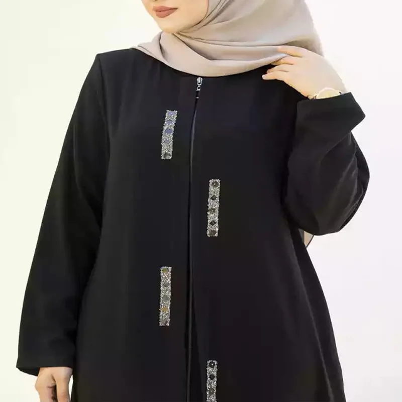 Muslim Open Abaya Dress for Women, Cardigan Robe, Open Abaya, Islamic Clothing, Ramadan Indian, Middle East, Dubai, Turkey