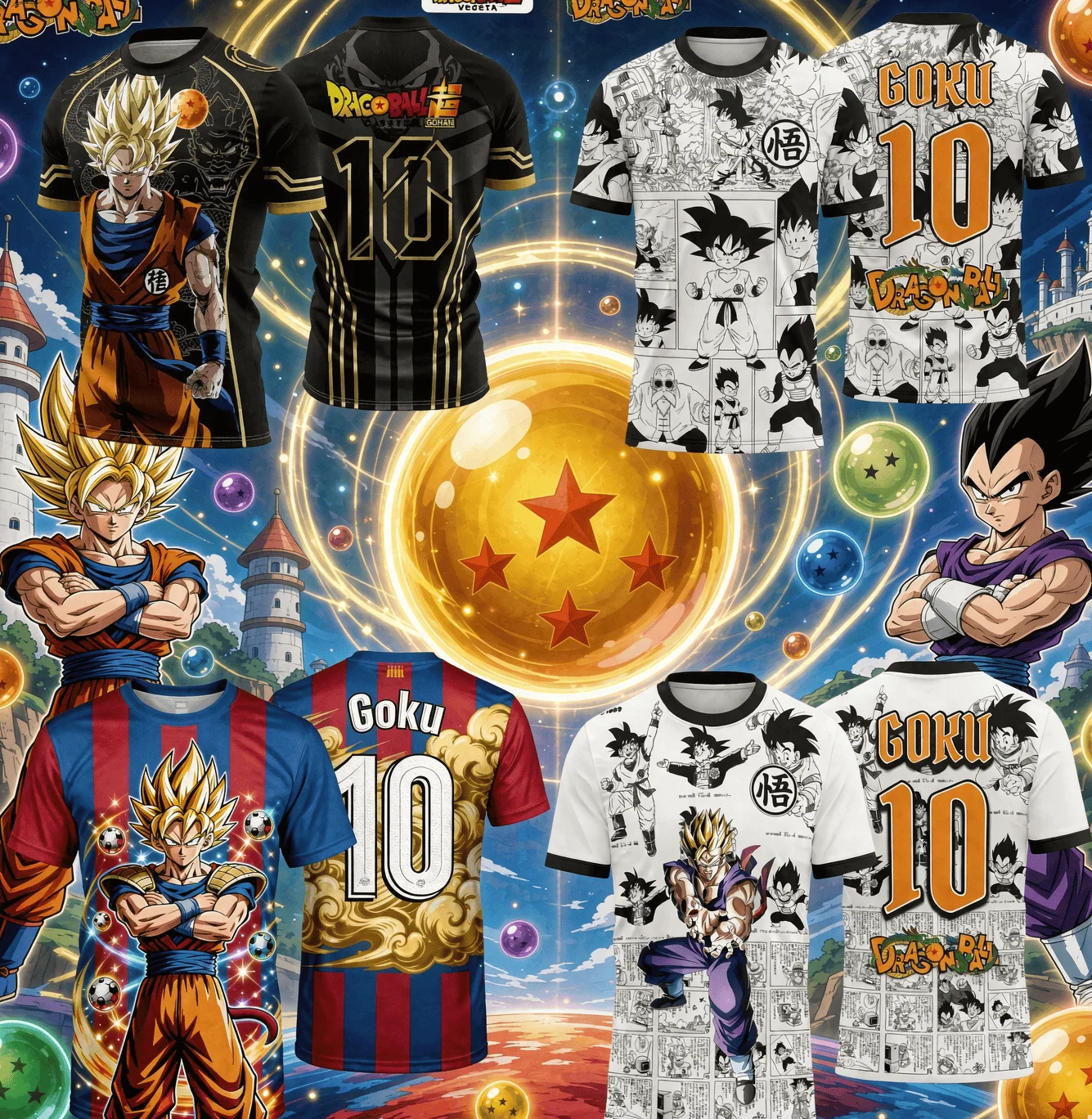 2026 Sommer Dragon Ball Retro Fitness T-Shirt 10 #   Großes 3D-Druck-Kurzarmshirt für Familie, Unisex, Kinder, Eltern und Kinder, Sport