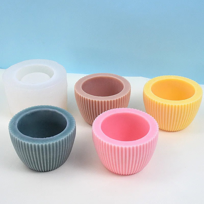

Silicone Flower Pot Crystal Epoxy Silicone Mold DIY Nordic Style Creative Flower Pot Round Mould