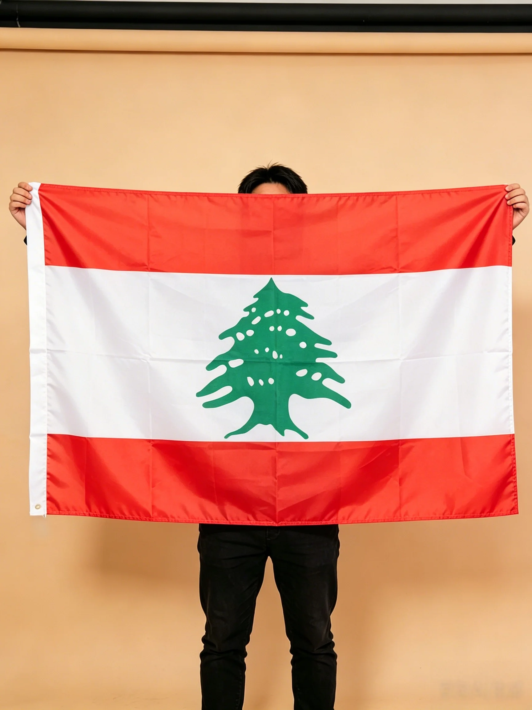 Lebanon Hanging Flag 90×150cm Polyester Banner Weather Resistant For Sports Match Festival Home Outdoor Wall Decor