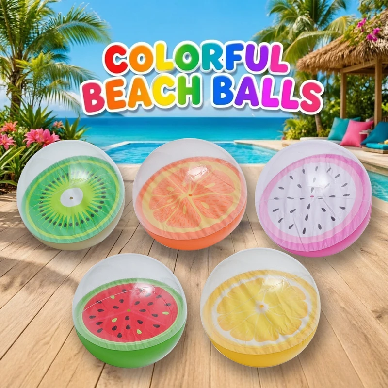 30cm PVC Inflatable Watermelon Ball Inflatable Beach Balls Pool Balls for Summer Fun Pool Toys Party Decor Supplies