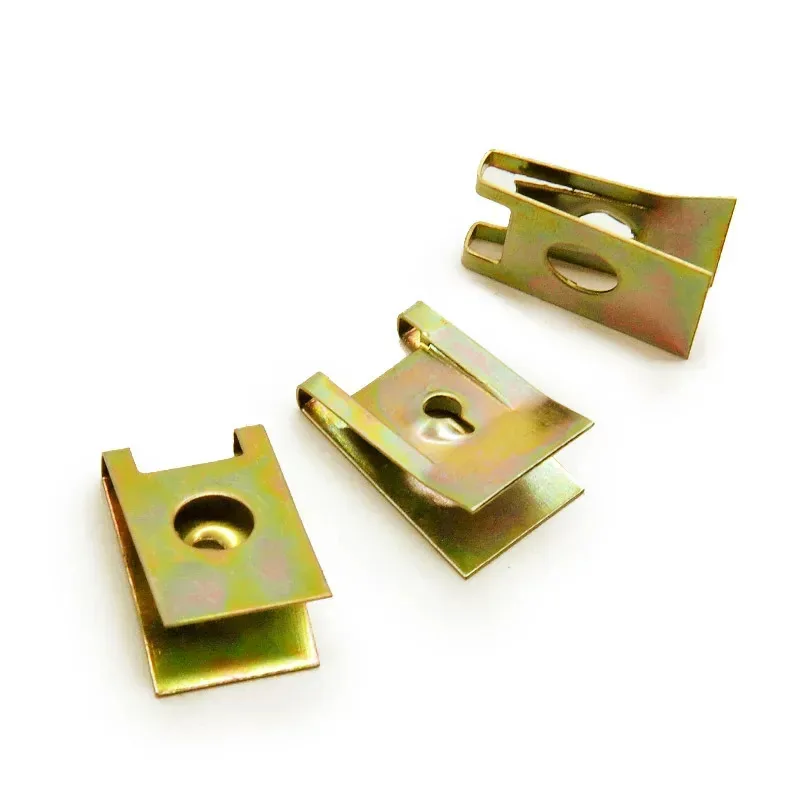10-60 Stück Auto-Schraubclips U-Form Metall-Kotflügelschutz-Clips für Fahrzeugmodifikation und Innenausstattung