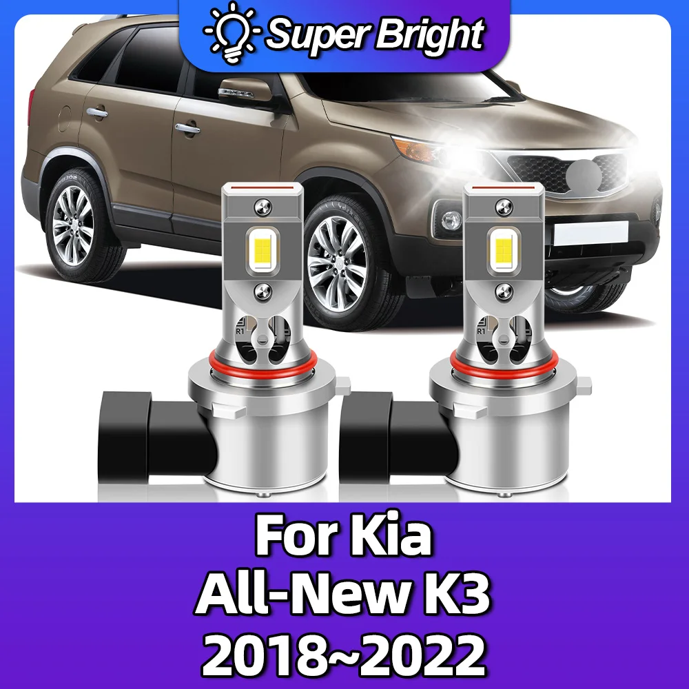 

2PCS LED High Light Car LED Headlight Bulbs Auto Led 12V 6000K For Kia Morning JA 2017 2018 2019 2020 Headlamps 30000LM 300W