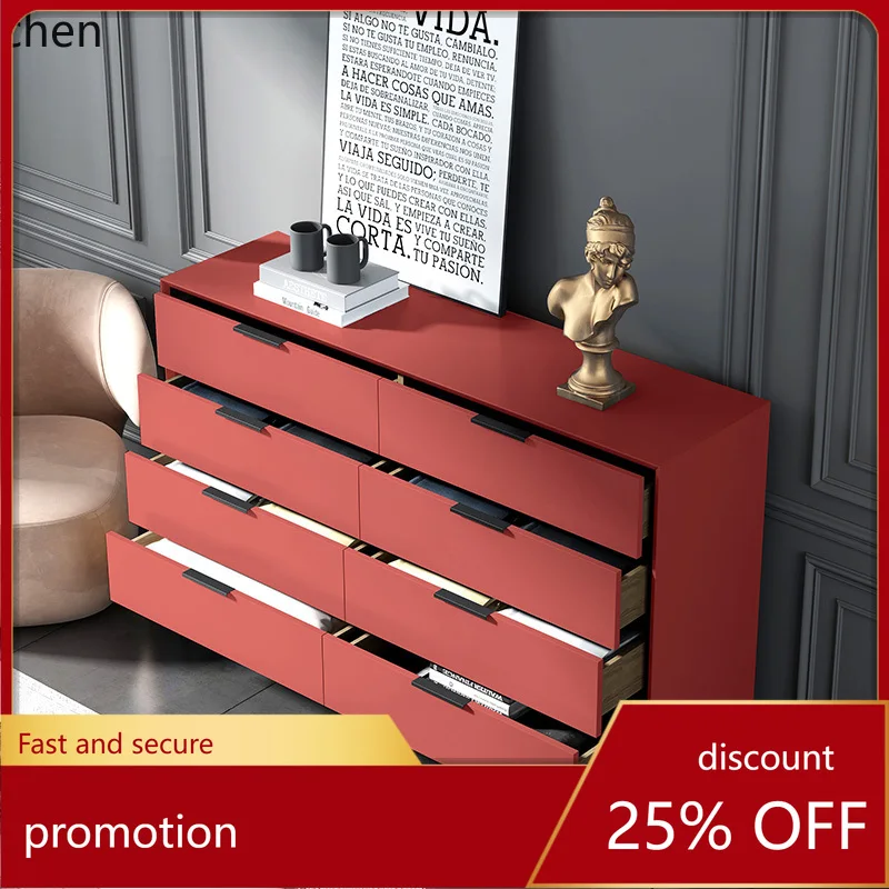 

HT eight-bucket cabinet, paint, living room, solid wood storage, bedroom, bedside drawer, cabinet