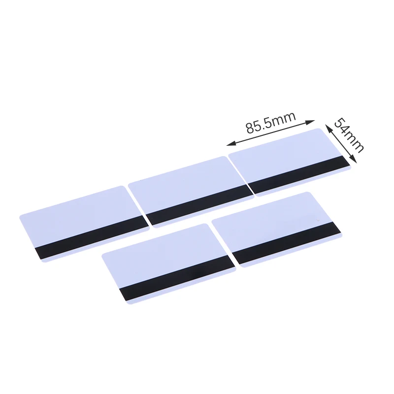 Chip Blank Smart Card with Magnetic Strip 3 track Inkjet PVC Contact Type Composite IC Card 5pcs