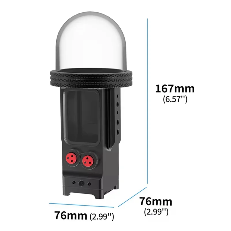 Водонепроницаемый чехол VO для DJI Osmo Pocket 3, карданная камера, водонепроницаемый чехол, 80 м, чехол для глубоководного дайвинга