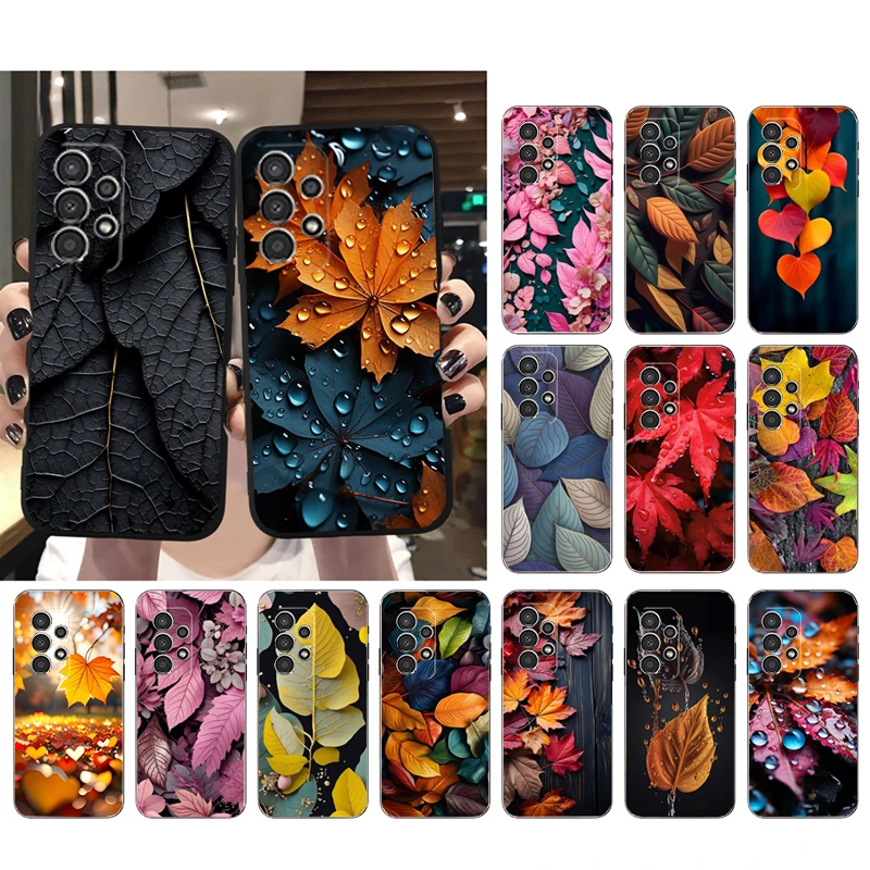 Leaf Leaves Phone Case For Samsung S23 S22 S21 S20 Ultra S20 S22 S21 S10E S21 S20 FE S24 Plus