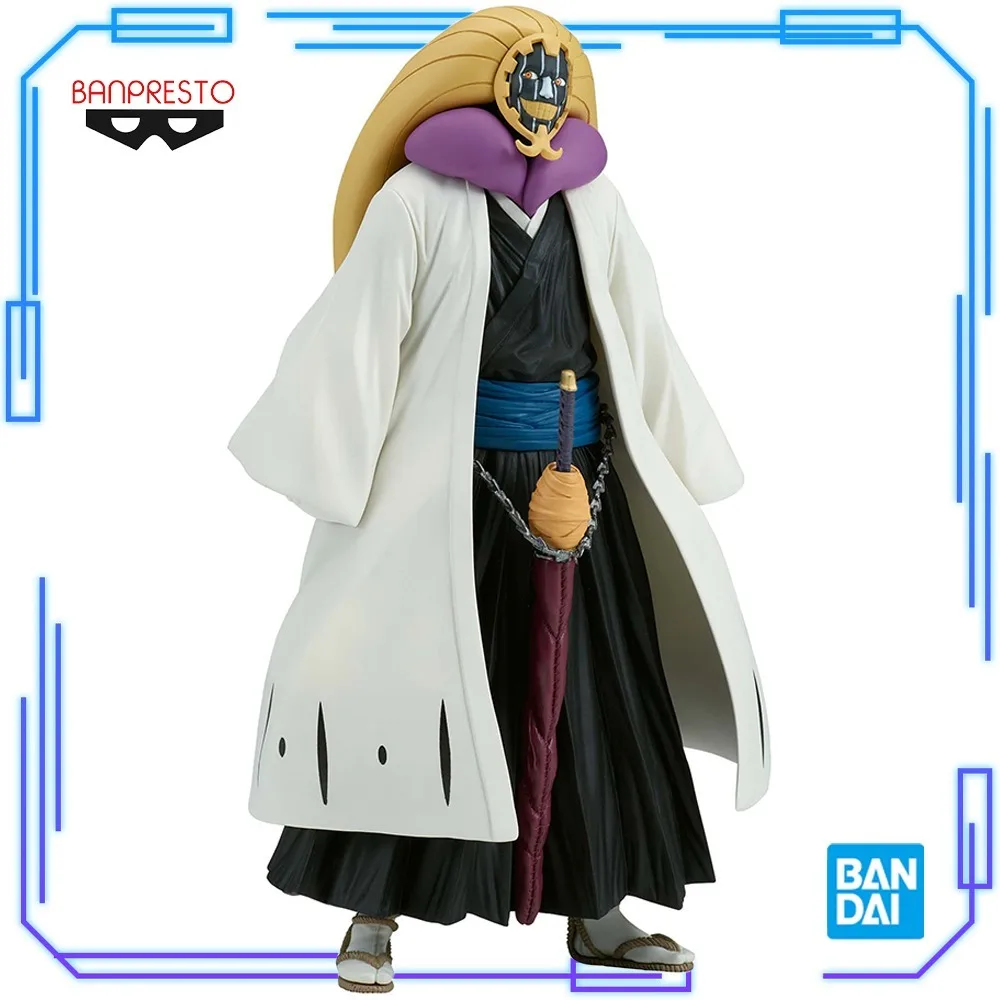 

In Stock Bandai Original Genuine Anime Bleach Solid and Souls Kurotsuchi Mayuri 16cm Banpresto Model Collections Toy Figure Gift