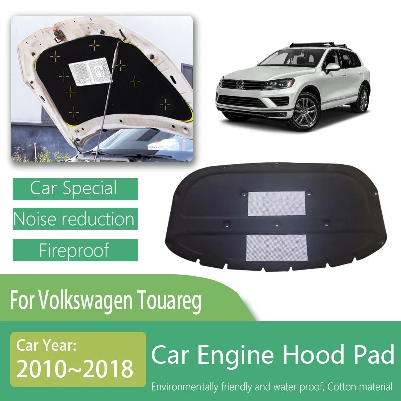 

Автомобильный звукоизоляционный коврик для VW Volkswagen Touareg 7P 2010 2011 2012 2013 ~ 2018 звукоизоляционный капот изоляция двигателя автомобильные аксессуары