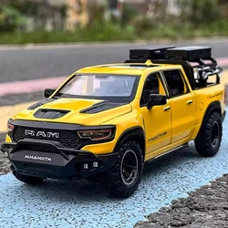 1/32 Dodge RAM MAMMOTH Pickup Toy Car Model Metal Diecast Off Road Vehicles Models Pull Back Shock Absorption Boys Best Gifts