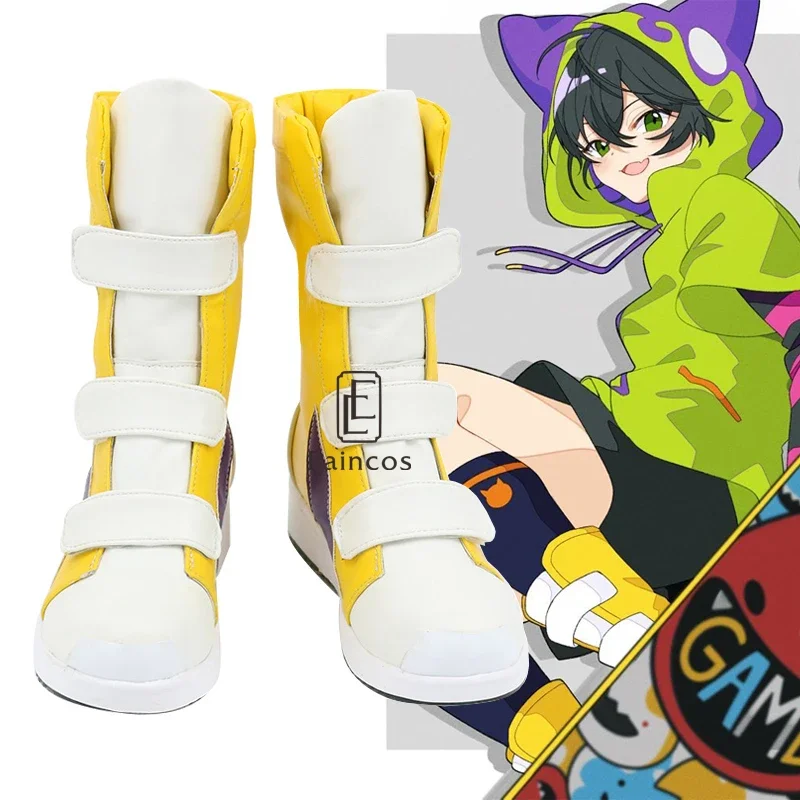 Anime SK8 the Infinity Miya Chinen Cosplay Halloween Carnival Shoes Women Men Short Boots Custom-made MS3337