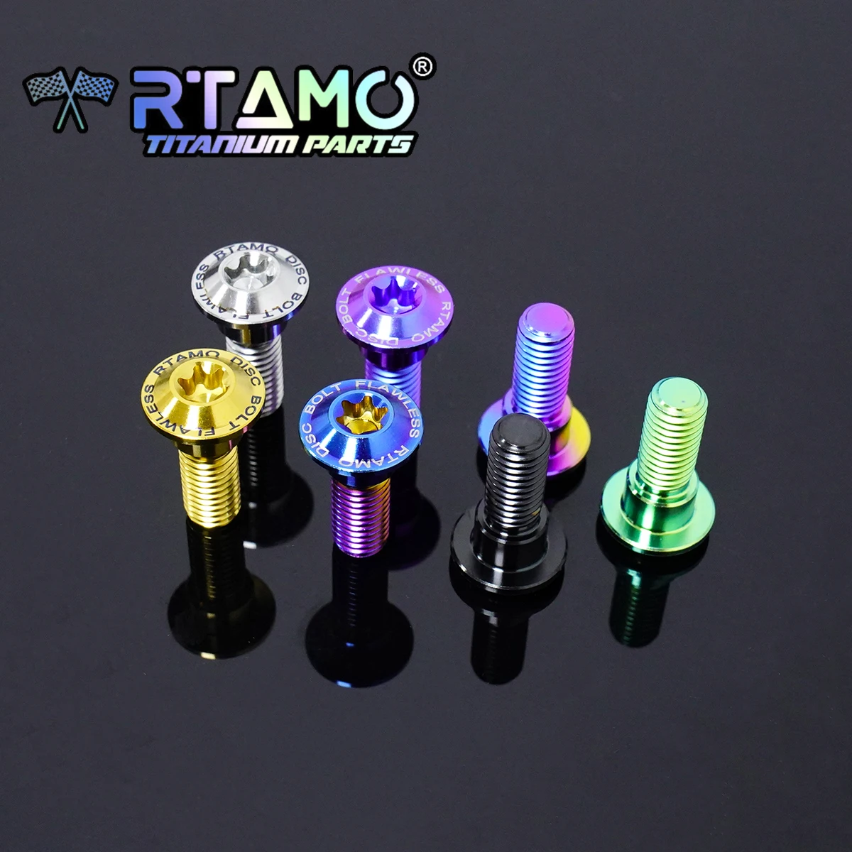 RTAMO M8X24 Titanium Brake Disc Bolt Torx Head Step Screw for HOHDA HC700 CB 500 650