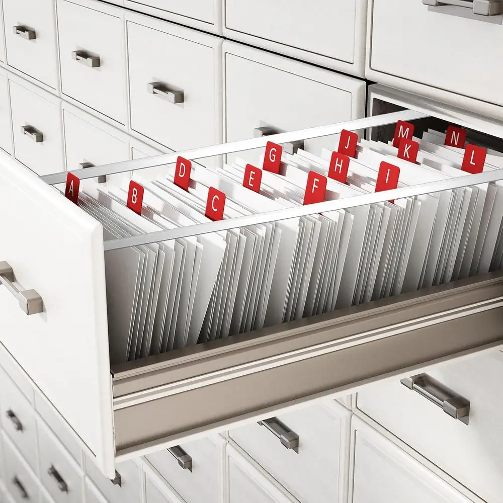 مجموعة من 8 25 حاجز خزانة ملفات، 4 يسار و4 يمين، تناسب سلسلة Hon 530 و500، هدية عام 1996