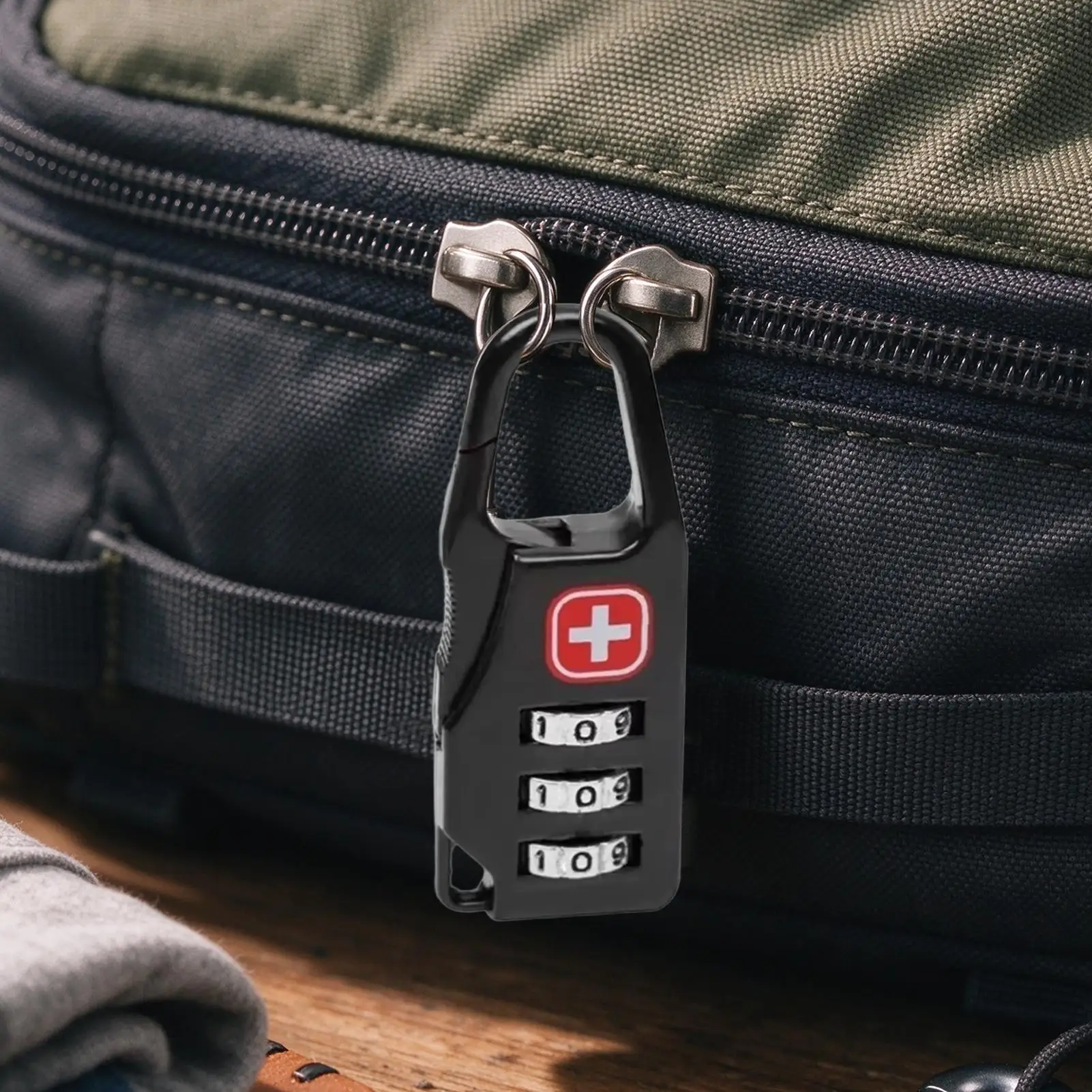 Combination Padlock 3 Digit Resettable Mini Code Lock Anti-Theft Combination Lock For Suitcase Cabinet Locker, Luggage Travel