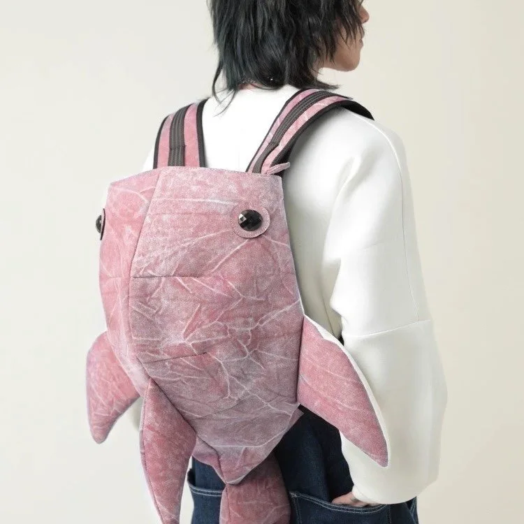 Backpack shark bag large capacity funny backpack unisex street trendy backpack