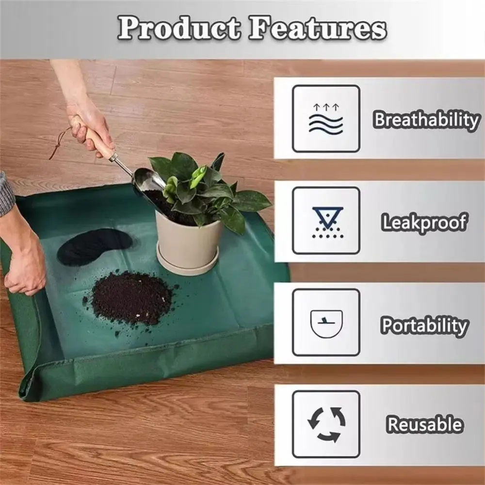 50PCS/Set New Plastic Flower Pot Hole Mesh Pad Prevent Soil Loss Round Flower Pot Bottom Mat Breathable Flower Pot Gasket Garden