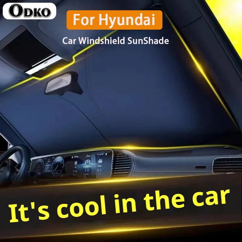 

Car Windshield Sunshades Cover for Hyundai IONIQ 6 New Grand Prix GN7 New Kona SX2 Sun Protection Car Front Window Sun Shade